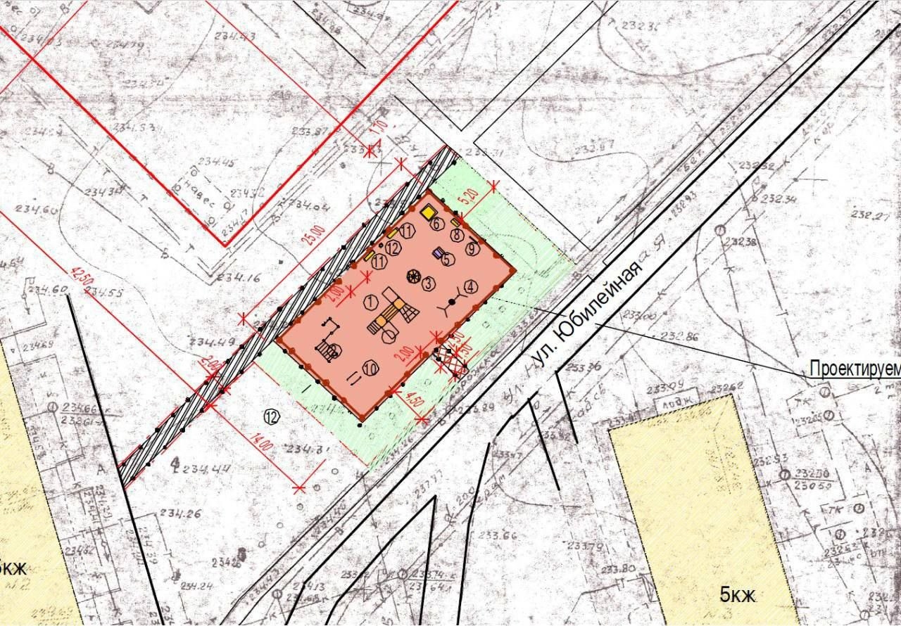 В микрорайоне Юбилейный запланирована установка современной детской площадки